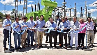 Se inauguró la línea de alta tensión
