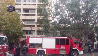 Incendio en un edificio ubicado en avenida Belgrano