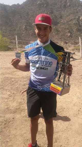 Franco Delgado, dueño del Argentino XC Maratón